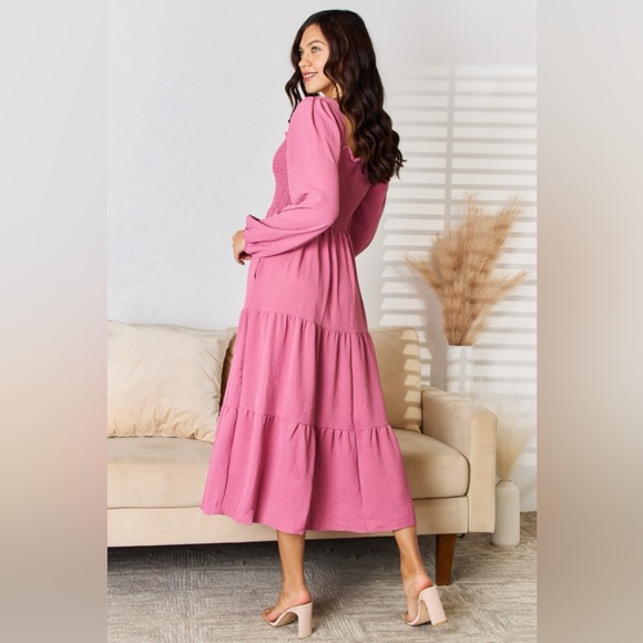 Culture Code Full Size Ruffle Trim Smocked Tiered Dress - Picture 3 of 6